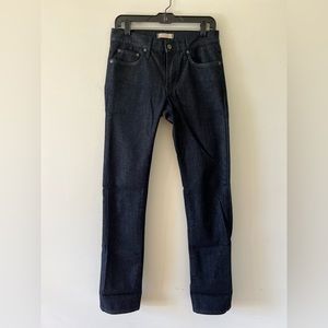 Dark blue denim jeans